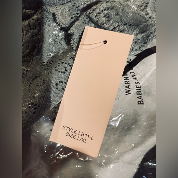 NWT LACE BRALETTE GRAY NEW MIX L/XL - Picture 8 of 9